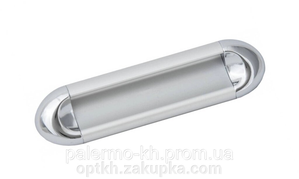 Ручка меблева накладна 96mm "SENA KULP" Хром-матовий Хром від компанії СПД Лініченка С Н - фото 1