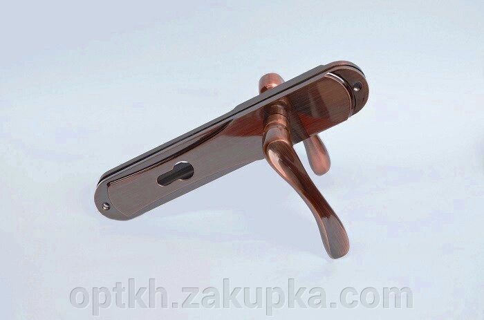 Ручка на планці для вхідних дверей алюміній 85 мм Hi-LUKE BH 46M (P04-H53MCF) від компанії СПД Лініченка С Н - фото 1