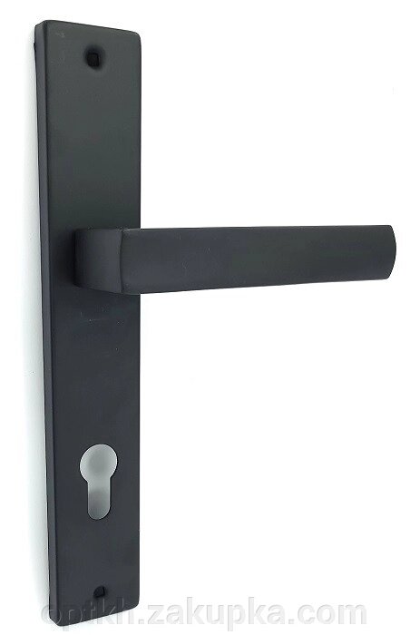 Ручка на планці для вхідних дверей Алюміній TRION LIBERA-AL 85 mm MB від компанії СПД Лініченка С Н - фото 1