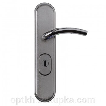 Ручка на планці для вхідних дверей для китайських дверей з бронепластиною/підсвічуванням S. A. P права від компанії СПД Лініченка С Н - фото 1
