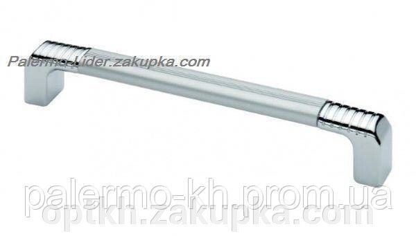 Ручка рейлінг сучасна класика, "CIZGILI BOY CULP" 128mm Матовий Хром-Хром від компанії СПД Лініченка С Н - фото 1