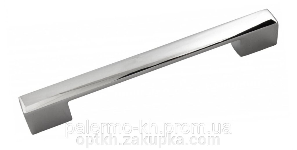 Ручка скоба модерн 160мм "SAFIR" Хром від компанії СПД Лініченка С Н - фото 1