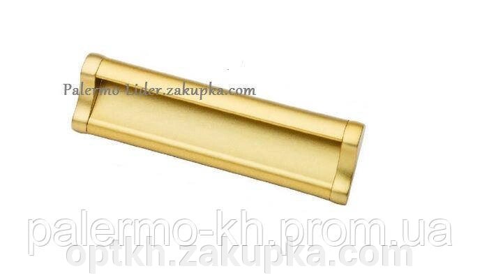 Ручка-скоба врізна сучасна класика "ERCIYES KULP" 128mm Матове Золото від компанії СПД Лініченка С Н - фото 1