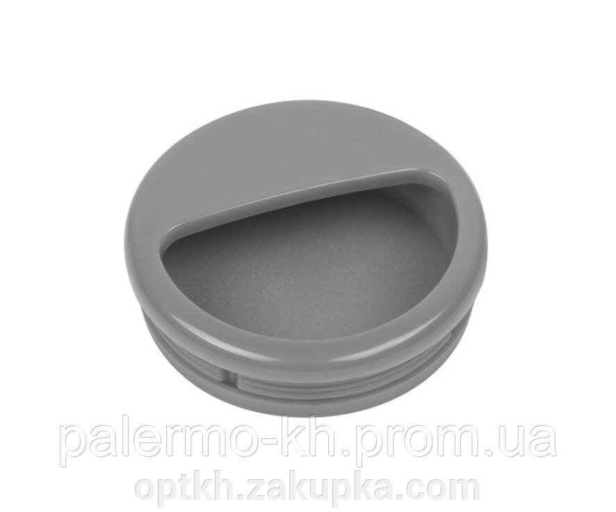 Ручка врізна кругла d=50 мм Сірий металік від компанії СПД Лініченка С Н - фото 1