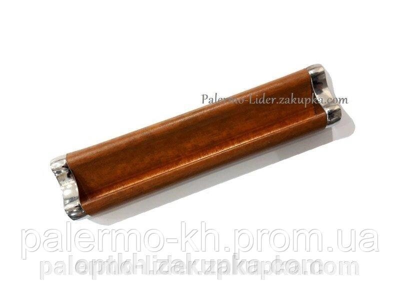 Ручка врізна сучасна класика" ERCIYES KULP " 128mm Хром-Горіх Лісовий від компанії СПД Лініченка С Н - фото 1