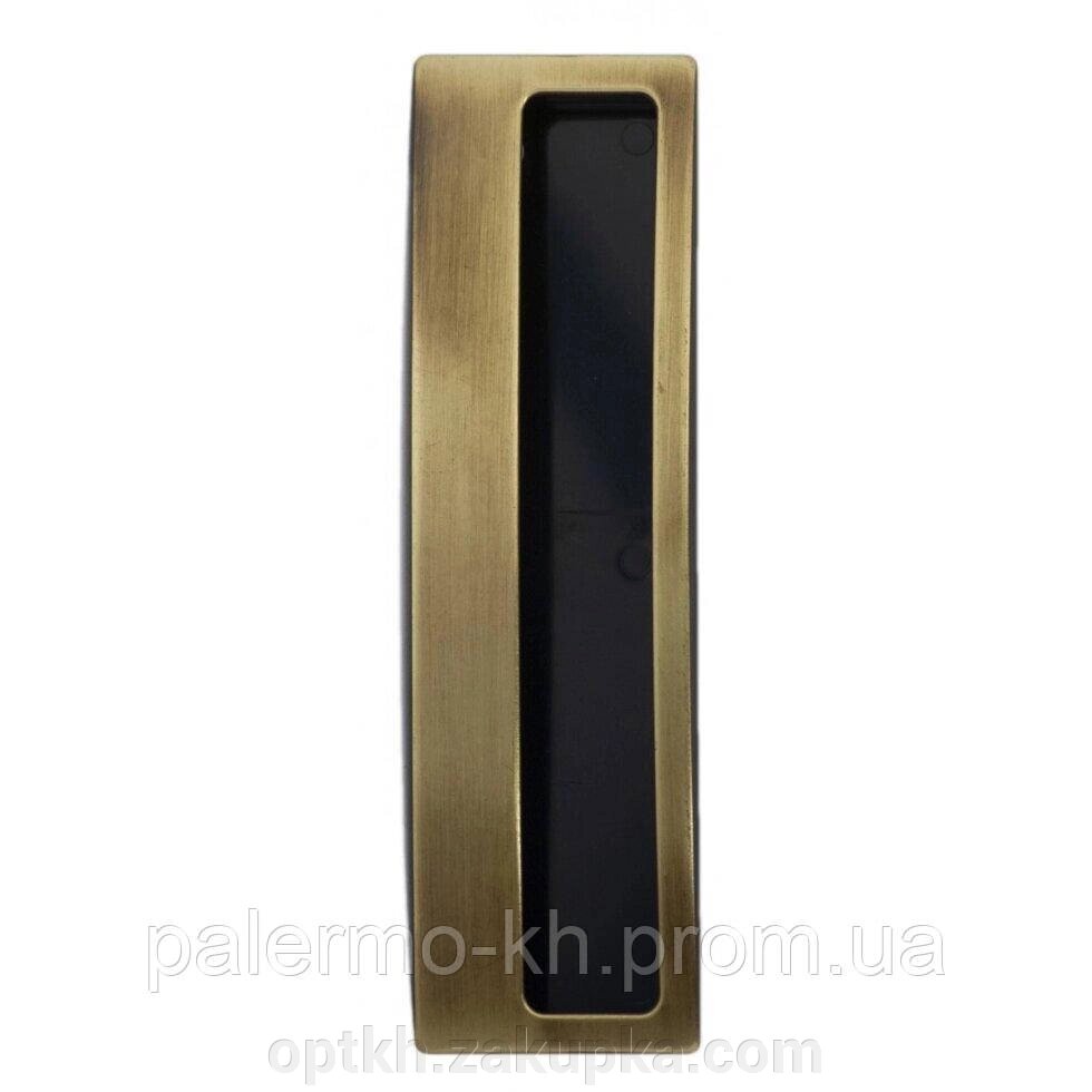 Ручки для розсувних дверей без замка бронза 128 мм від компанії СПД Лініченка С Н - фото 1