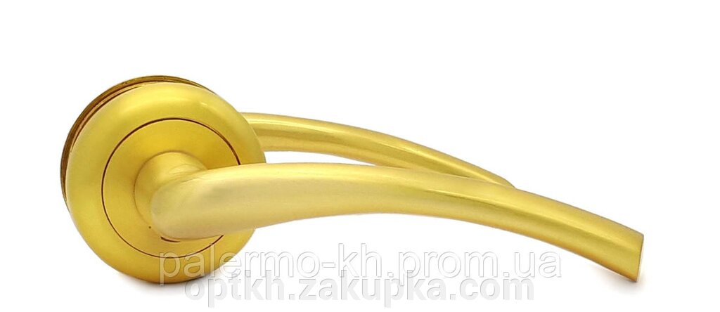 Ручки дверні алюмінієві, Матове золото. від компанії СПД Лініченка С Н - фото 1