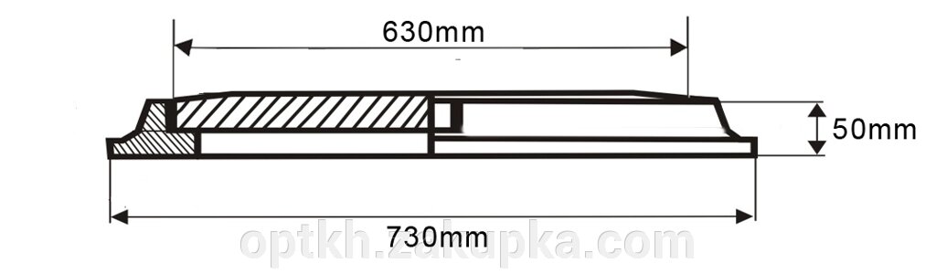 Садовий люк ЗЕЛЕН. полім./піщ. Ø корп. 730мм, кришка 630мм (навант. 1т) РУСЛАНА від компанії СПД Лініченка С Н - фото 1