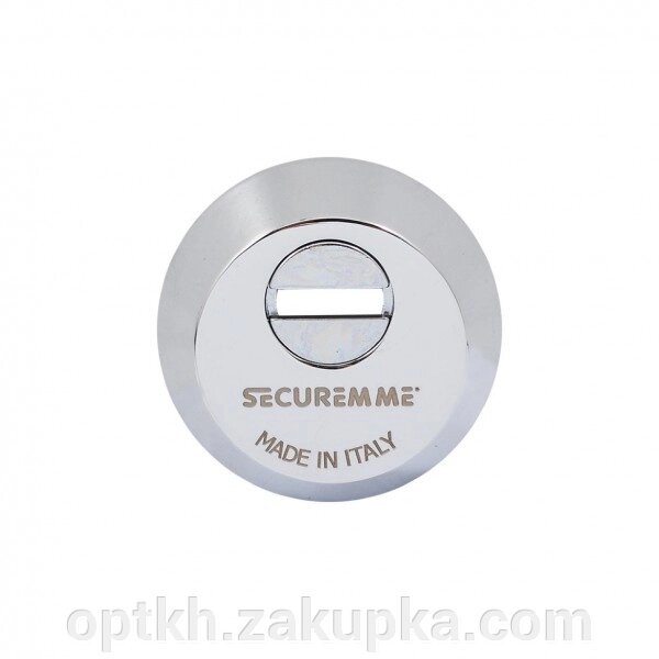 Securemme 4255ECL14M2 Броненакладка під циліндр хром, з логотипом (50670) від компанії СПД Лініченка С Н - фото 1