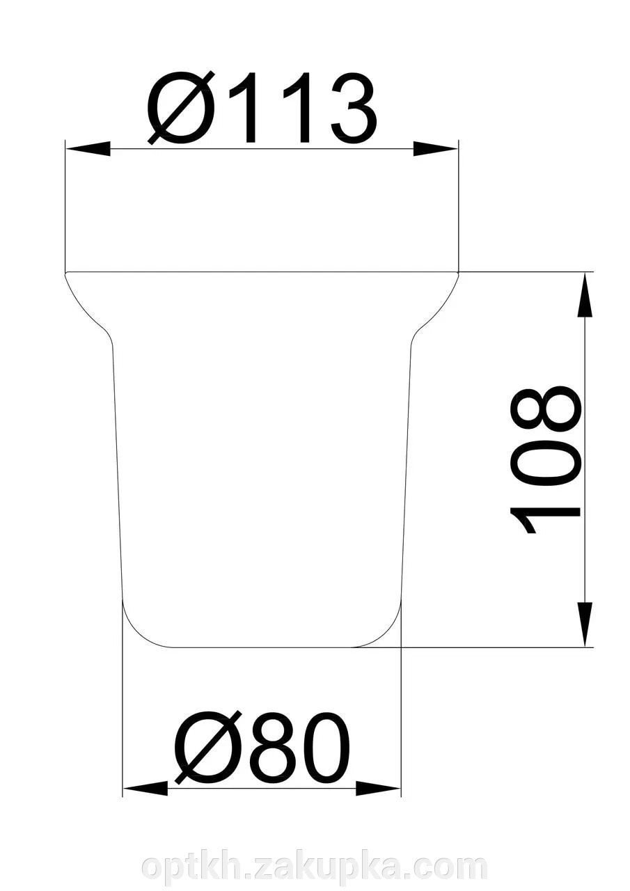 Склянка для йоржика Frap F753, матовий від компанії СПД Лініченка С Н - фото 1