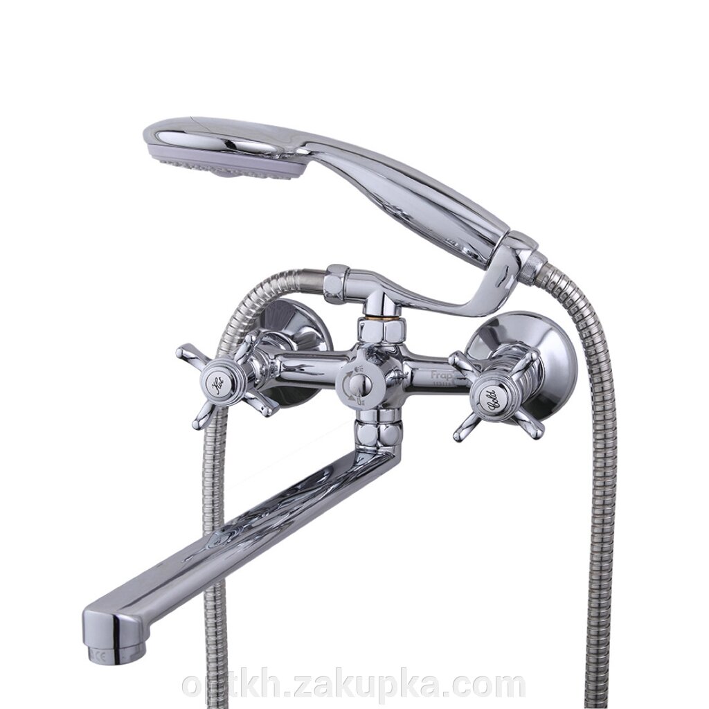 Змішувач для ванни Frap F2224, хром від компанії СПД Лініченка С Н - фото 1