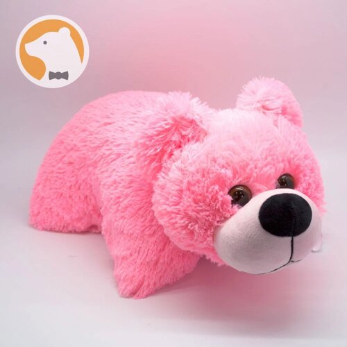 Подушка-іграшка Плюшевий Ведмедик, рожевий