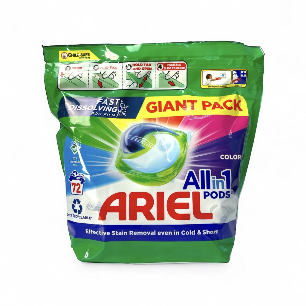 Капсули для прання Ariel All in 1 Color 72 шт від компанії Grand Eco Trade - фото 1