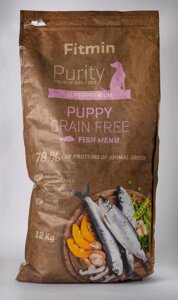 Корм сухий Fitmin з рисом для дорослих собак усіх порід з рибою та дичиною 12 кг