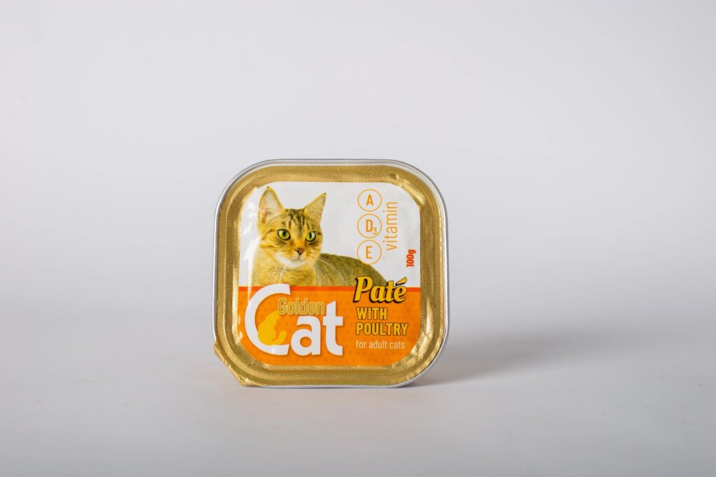 Паштет для котів Golden Cat 100 г курка - 15шт від компанії Grand Eco Trade - фото 1