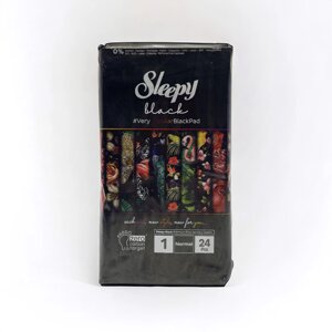 Прокладки "Sleepy" black normal №1 чорні нормал 24 шт в Закарпатській області от компании Grand Eco Trade
