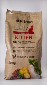 Сухий корм Fitmin Purity Kitten для кошенят, вагітних і годуючих кішок Fitmin Cat Purity Kitten 10 кг в Закарпатській області от компании Grand Eco Trade