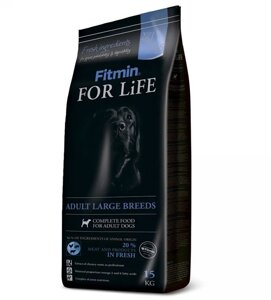 Сухий корм Fitmin For Life Adult large breeds для дорослих собак великих і гігантських порід 15-18 міс. до 7 років 3 кг