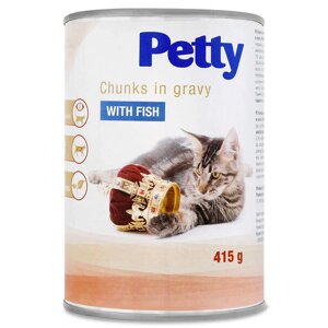 Petty (Петті) Chunks in Gravy With Fish – Консервований корм із рибою для котів (кусочки в соусі) в Закарпатській області от компании Grand Eco Trade