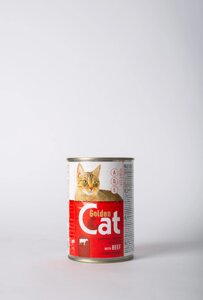 Вологий корм для котів Golden Cat 415 гр Яловичина в Закарпатській області от компании Grand Eco Trade