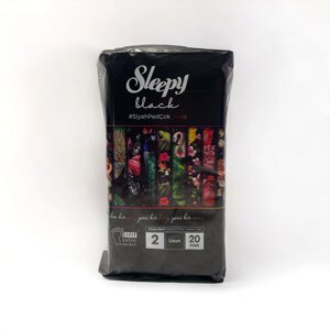 Прокладки "Sleepy" black long №2 чорні довгі 20 шт в Закарпатській області от компании Grand Eco Trade