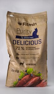 Сухий корм Fitmin Purity Delicious для вибагливих котів Fitmin Cat Purity Delicious з дичиною 10 кг в Закарпатській області от компании Grand Eco Trade
