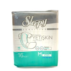 Підгузки для дорослих "Sleepy" SENSITIVE ADULT M (85-125 см) 16 шт