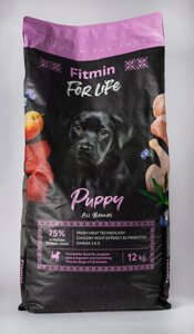 Сухий корм Fitmin Premium For Life Puppy для цуциків, вагітних та годуючих собак всіх порід 12 кг в Закарпатській області от компании Grand Eco Trade