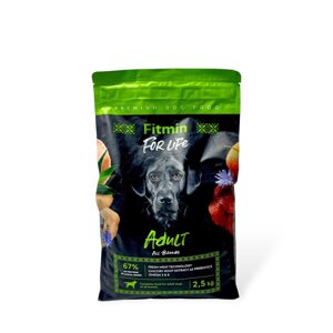 Сухий корм Fitmin Premium For Life Adult all breeds для дорослих собак всіх порід 2.5 кг