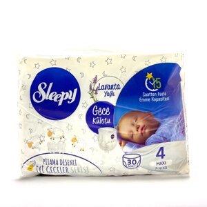 Підгузки трусики "Sleepy" Нічні Лаванда №4 MAXI (7-16 кг) 30 шт