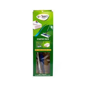 Набір для миття підлоги та швидкого прибирання SMART Clean зі шваброю і салфетками