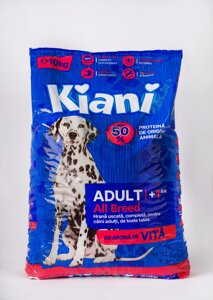 Сухий корм Kiani 10 кг для всіх порід собак (яловичина)