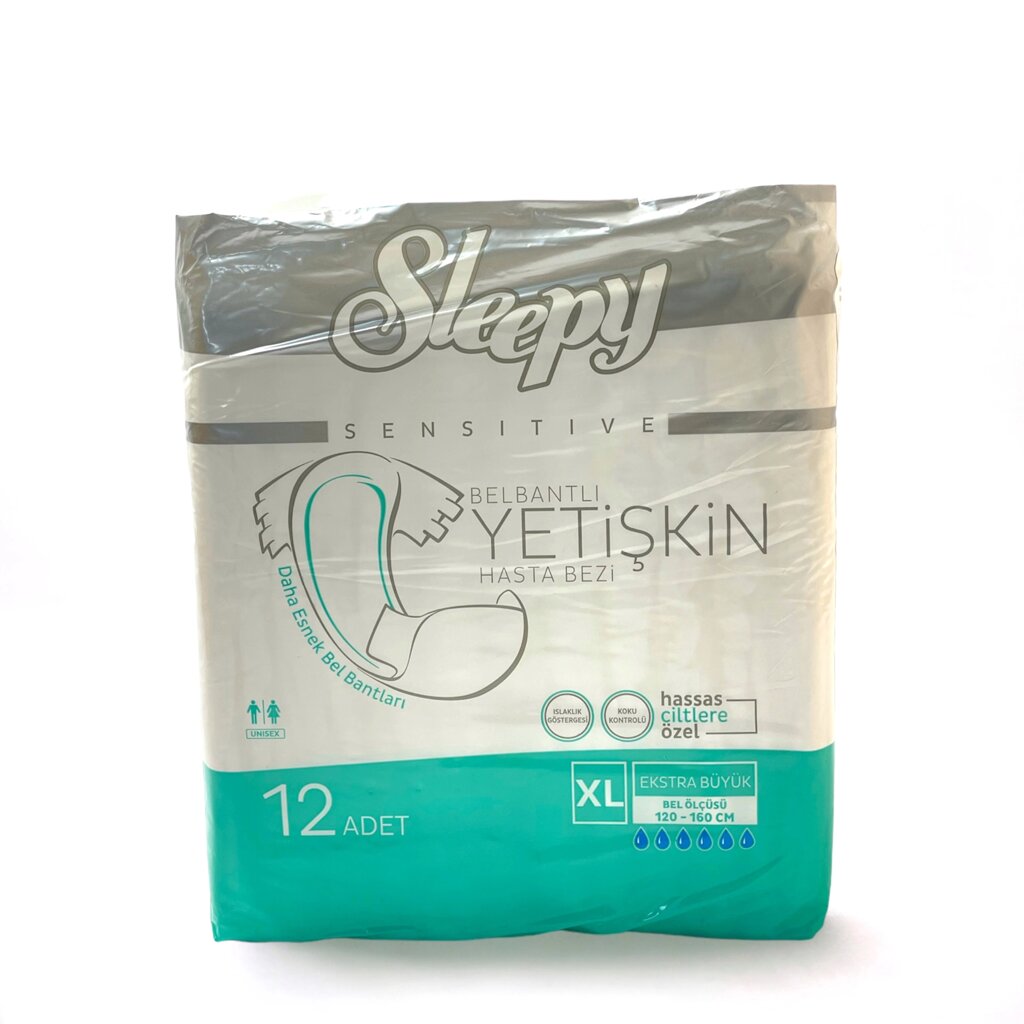 Підгузки для дорослих "Sleepy" SENSITIVE ADULT XL (120-160 см) 12 шт від компанії Grand Eco Trade - фото 1