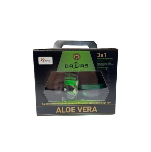 Подарунковий набір DALAS "Aloe vera"шампунь, маска для волосся, крем для рук) з алое вера