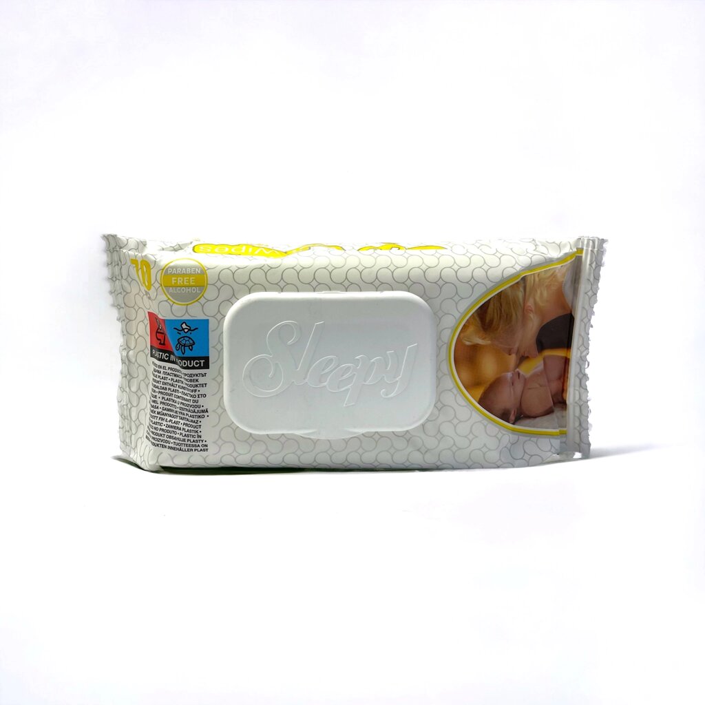 Серветки вологі "Sleepy" дитячі 70 шт клапан від компанії Grand Eco Trade - фото 1