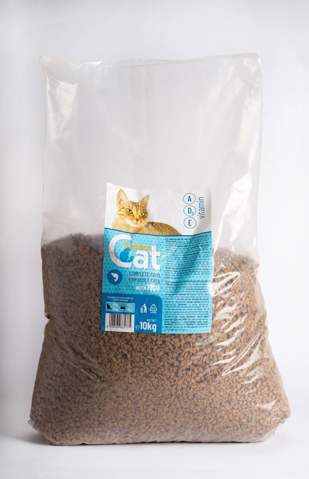 Сухий корм для котів Golden Cat з рибою 10 кг від компанії Grand Eco Trade - фото 1