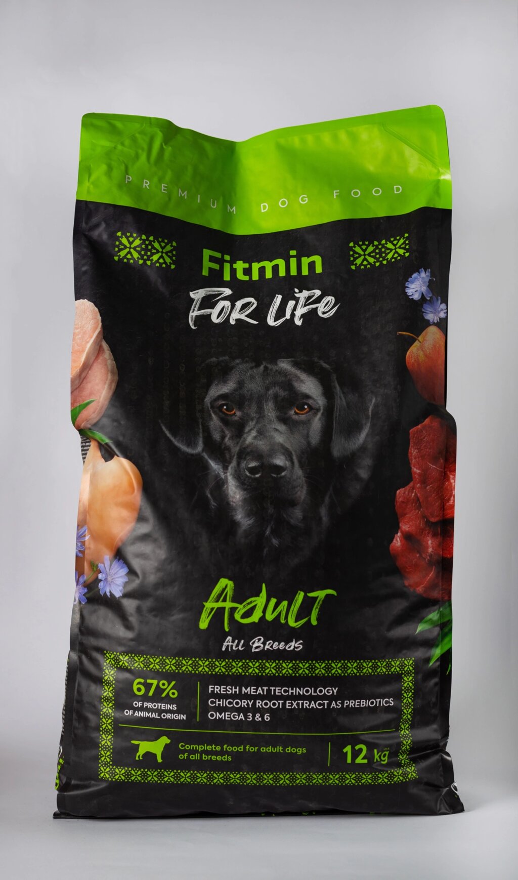 Сухий корм Fitmin Premium For Life Adult all breeds для дорослих собак всіх порід 12 кг від компанії Grand Eco Trade - фото 1