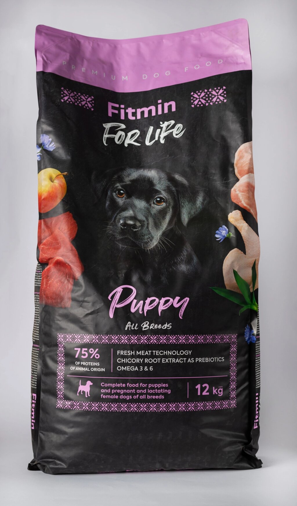Сухий корм Fitmin Premium For Life Puppy для цуциків, вагітних та годуючих собак всіх порід 12 кг від компанії Grand Eco Trade - фото 1