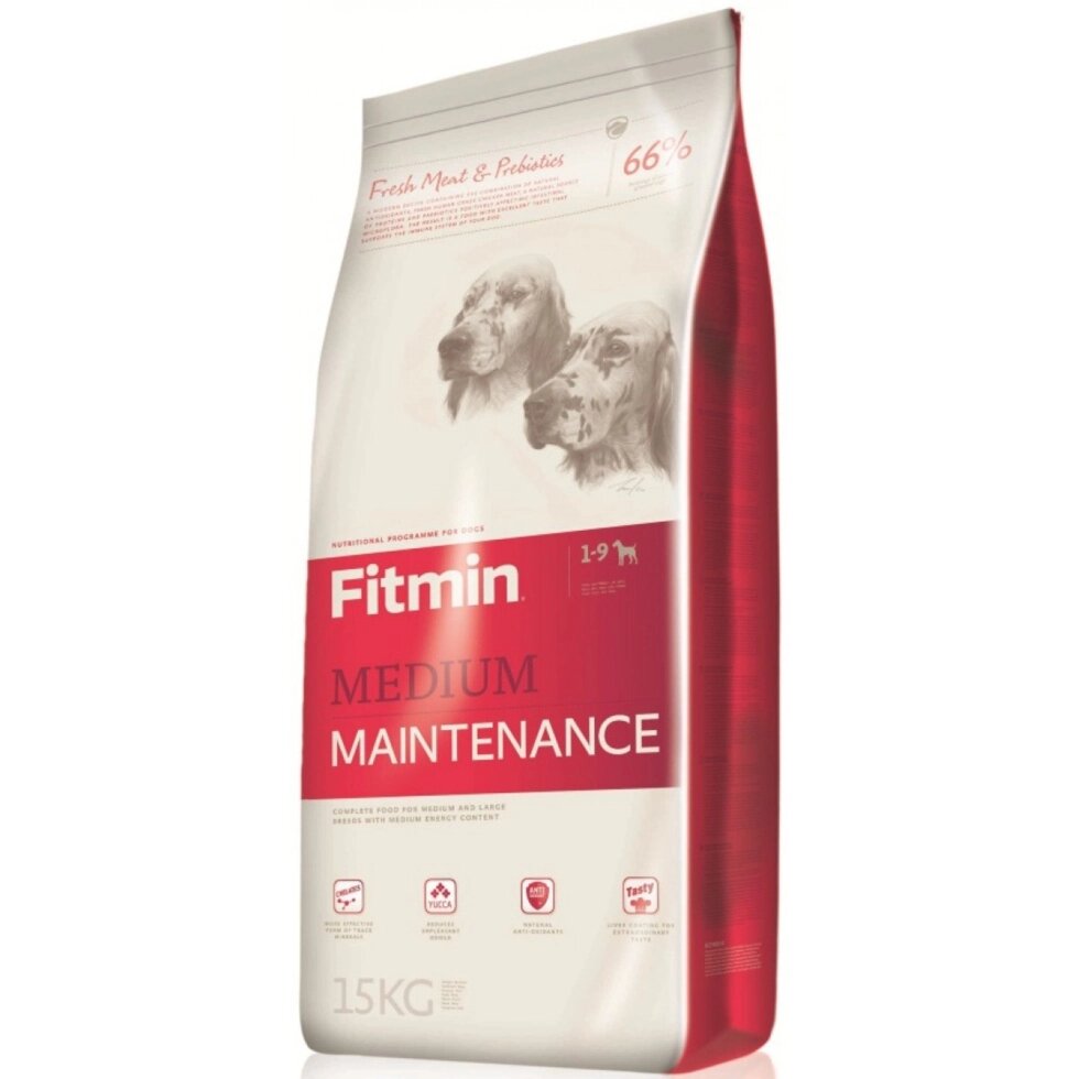 Сухий корм Fitmin Premium medium maintenance для дорослих собак середніх і великих порід 15 кг ##от компании## Grand Eco Trade - ##фото## 1