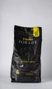 Сухий корм Fitmin For Life Adult Mini для дорослих собак дрібних порід 3 кг