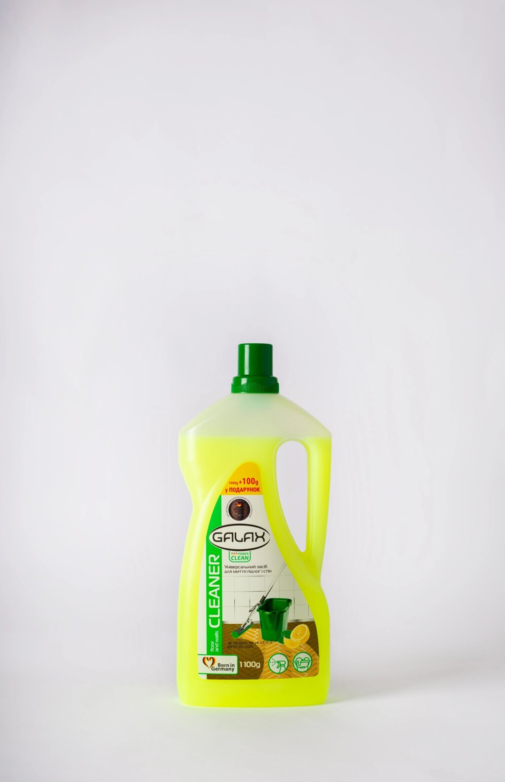 Універсальний засіб для миття підлог і стін GALAX das PowerClean Лимон 1,1 л від компанії Grand Eco Trade - фото 1