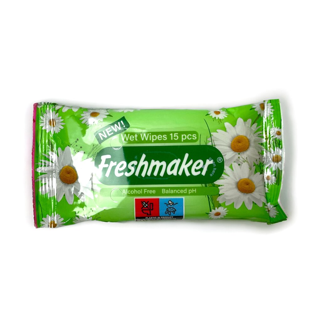 Вологі серветки "Freshmaker" FLOWER 15 шт від компанії Grand Eco Trade - фото 1