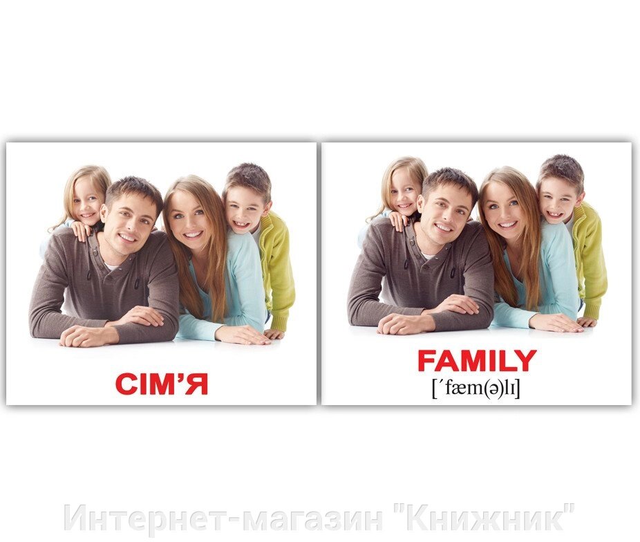 Картки Домана. Сім'я/Family. Міні. 40 карток. від компанії Інтернет-магазин "Книжник" - фото 1