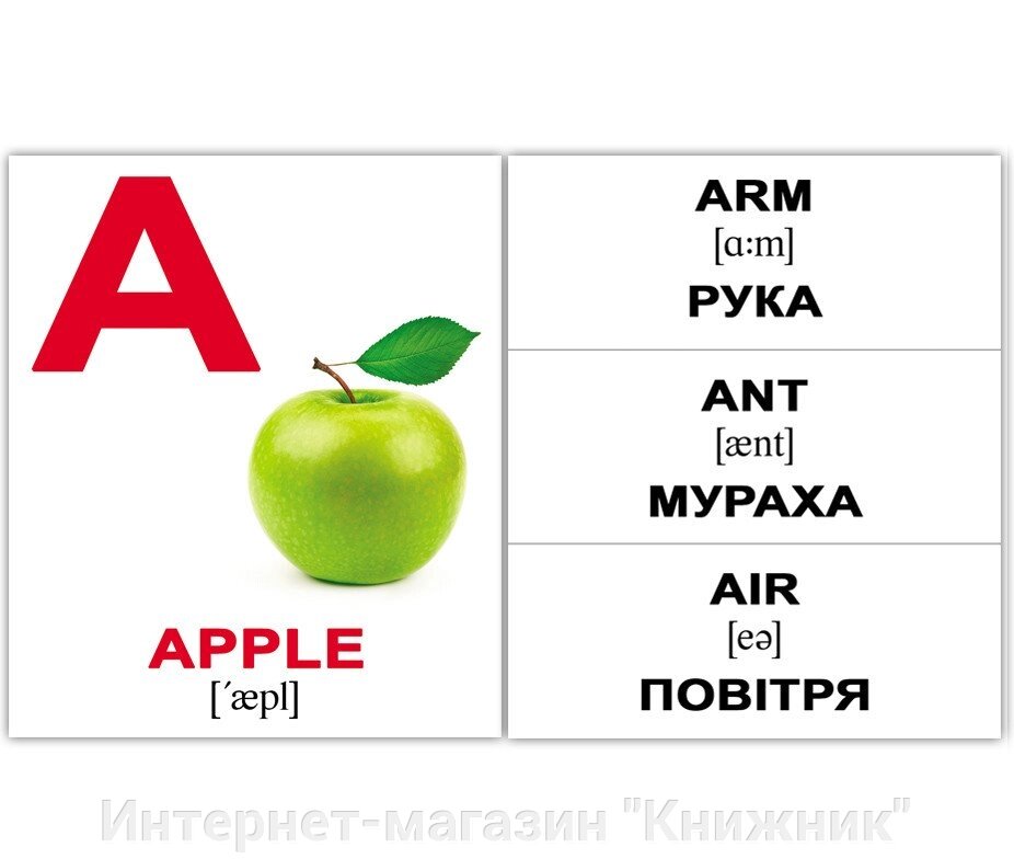 Картки Домана. А lphabet/Абетка»Міні. 26 карток - характеристики