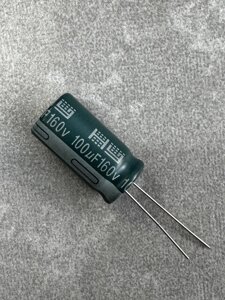 Конденсатор електролітичний 100 мкФx 160 В, 105 °C, 12,5x25