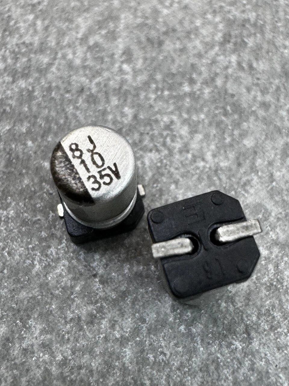 Конденсатор електролітичний 10uf 35V,105C, (4x5) від компанії Інтернет-магазин Import Time - фото 1