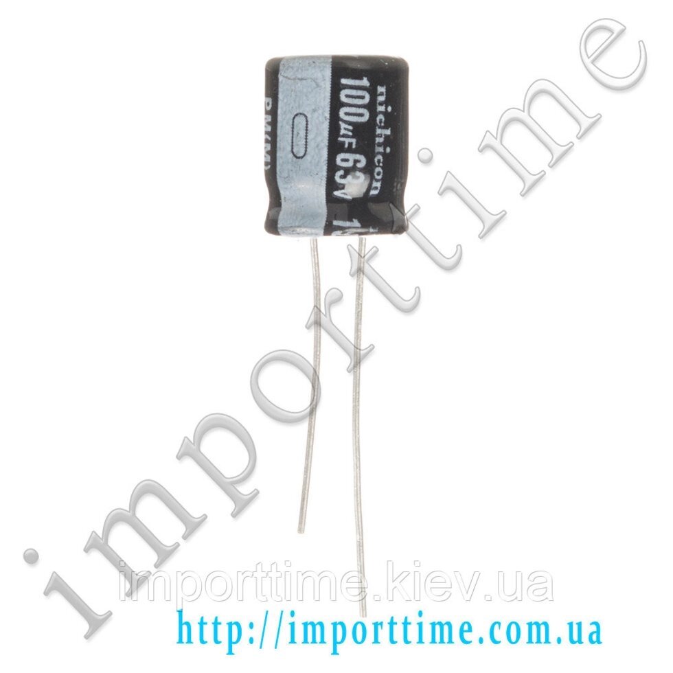 Конденсатор електролітичний 100 мк. Ф x 63В, 105 °C,8x12.5 - розпродаж