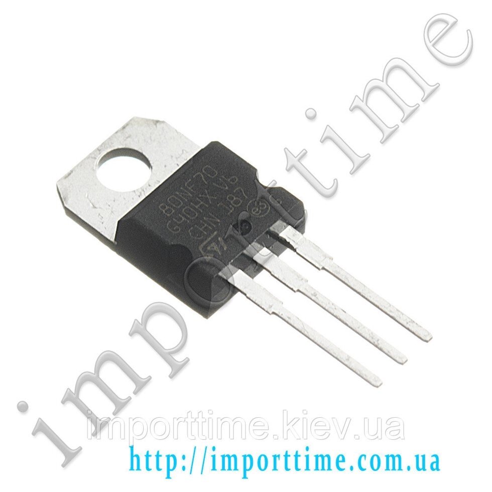 Транзистор STP80NF70 (TO-220) - Інтернет-магазин Import Time
