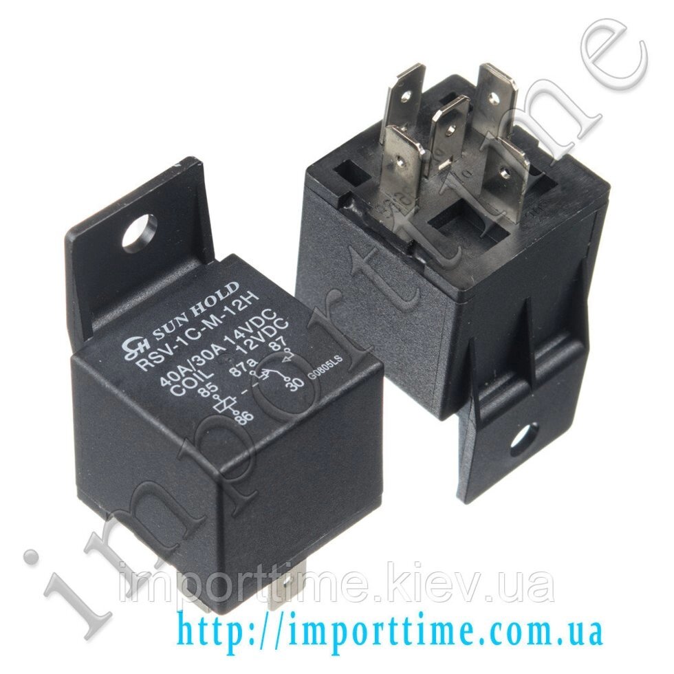 Реле 12V 40A 5pin (1 open  1close) LCAR-212D від компанії Інтернет-магазин Import Time - фото 1