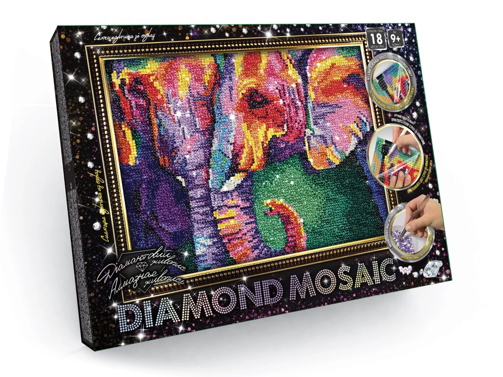 Алмазний живопис Diamond mosaik Кошенята, DankoToys (10) від компанії Канц Плюс - фото 1